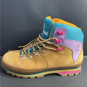 Timberland Women's Euro Hiker Hiking Boots Wheat Purple 9.5
